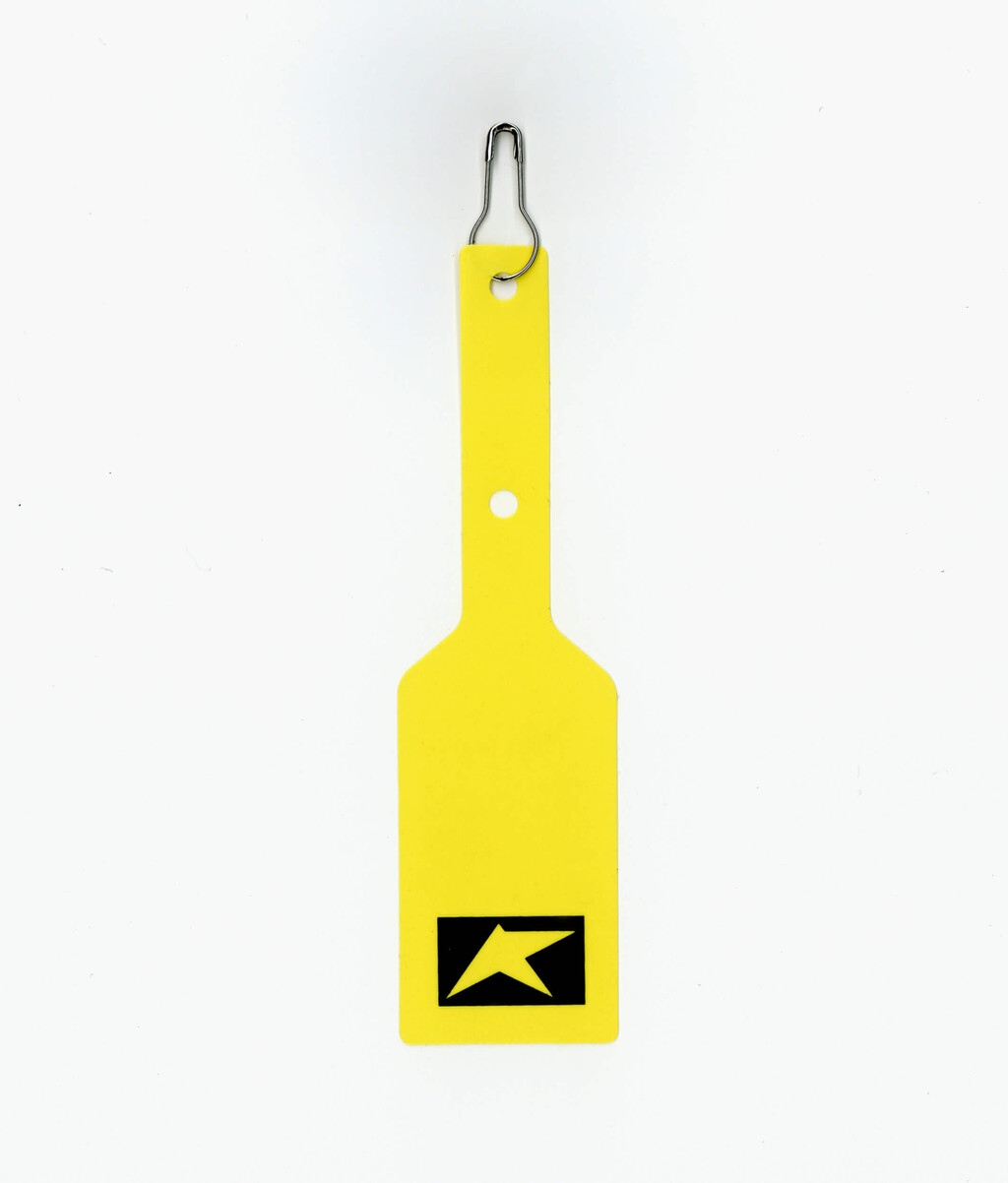 Creative direction &amp; design for Rematch. 
Pictured: monogram and hangtag, 2026 - © Axel Pelletanche